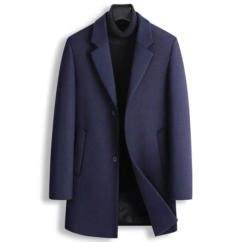 Men's Casual Single Breasted Wool Blazer Jacket
