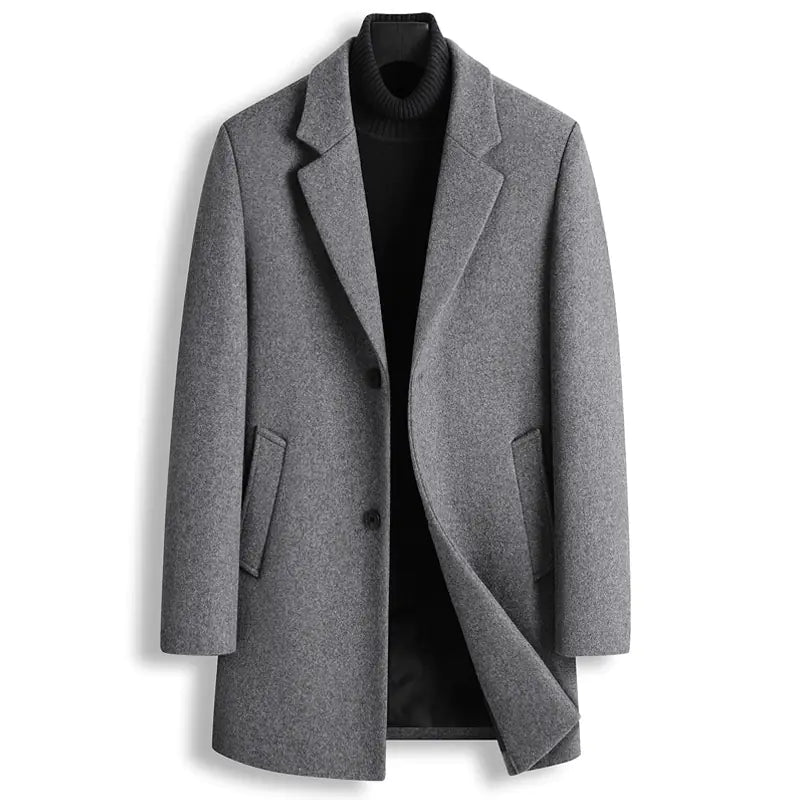 Men's Casual Single Breasted Wool Blazer Jacket